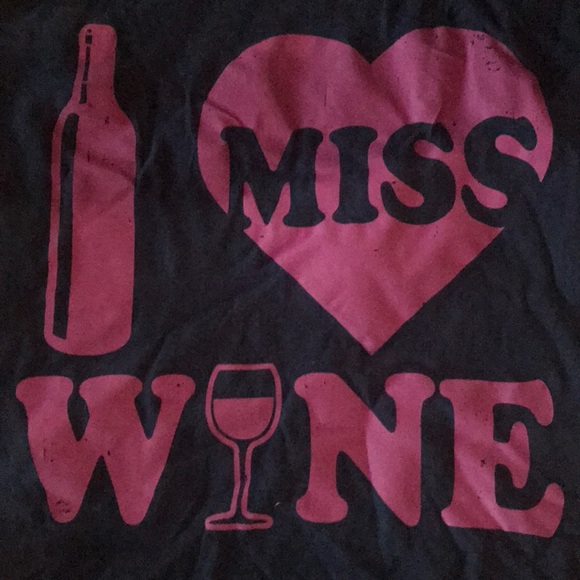 Maternity Shirt “I Miss Wine” - Picture 1 of 1